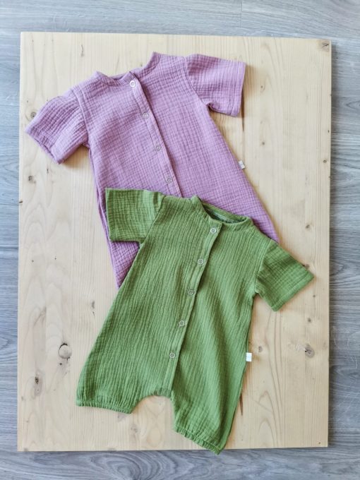 Summersuit din muselina organica pentru copii - imagine 6
