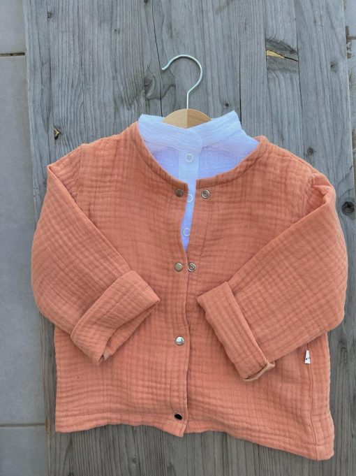 Cardigan din muselina organica pentru copii - imagine 10