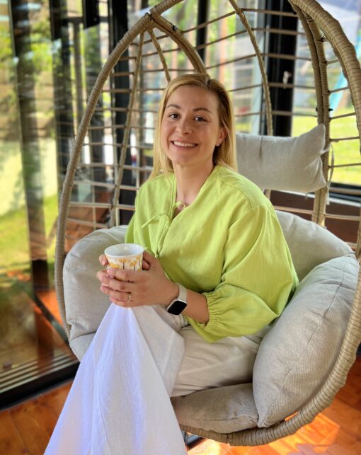 Bluza din in Ilaria - Verde Lime