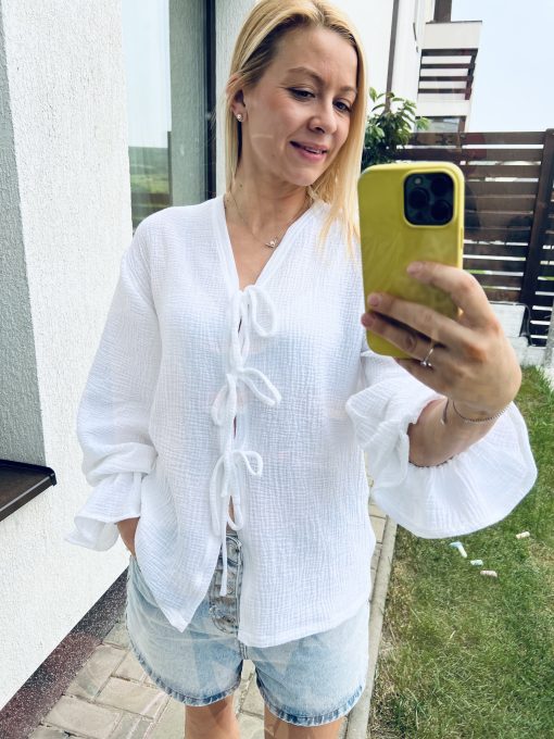 Bluza Daisy din muselina organica - imagine 3